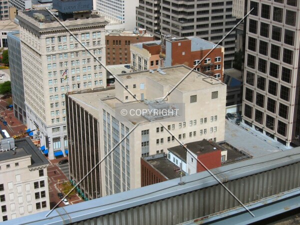 View to the east from the City-County Building Observation Deck