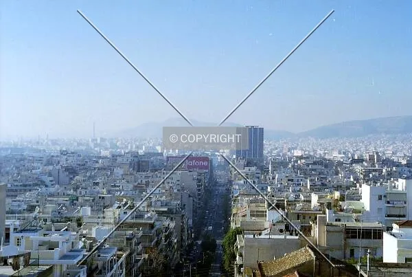 Piraeus skyline from a hill