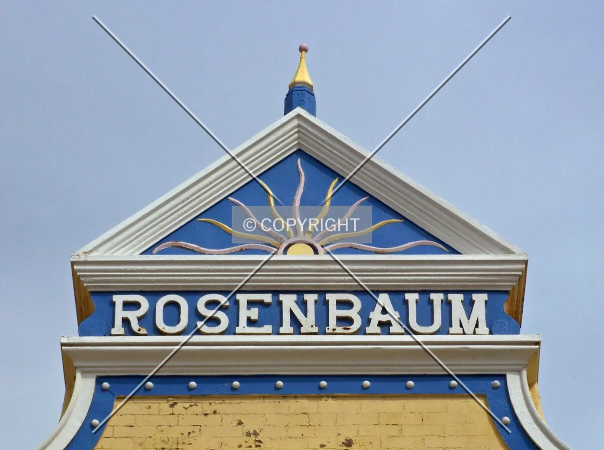 Sign on top of the building; March 21, 2008