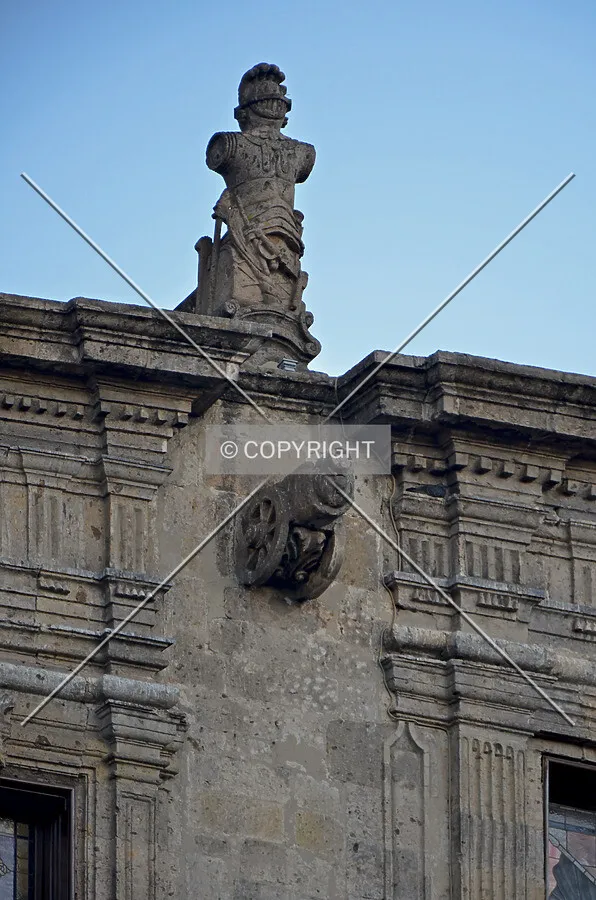Detail of west facade
