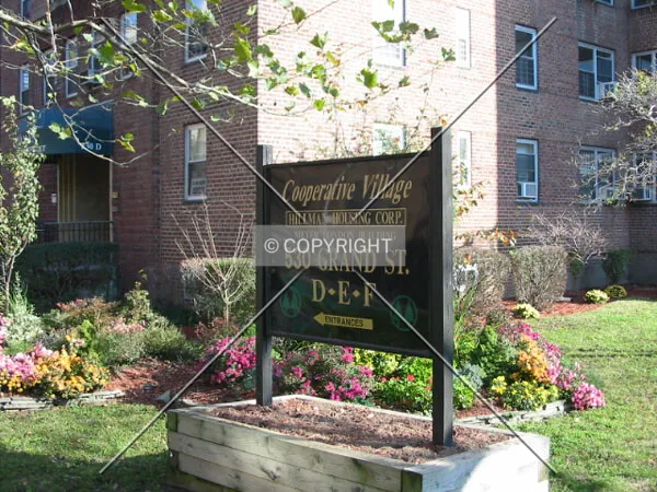 Sign outside the building