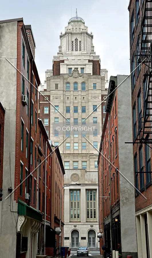 View from the north along Strawberry Street