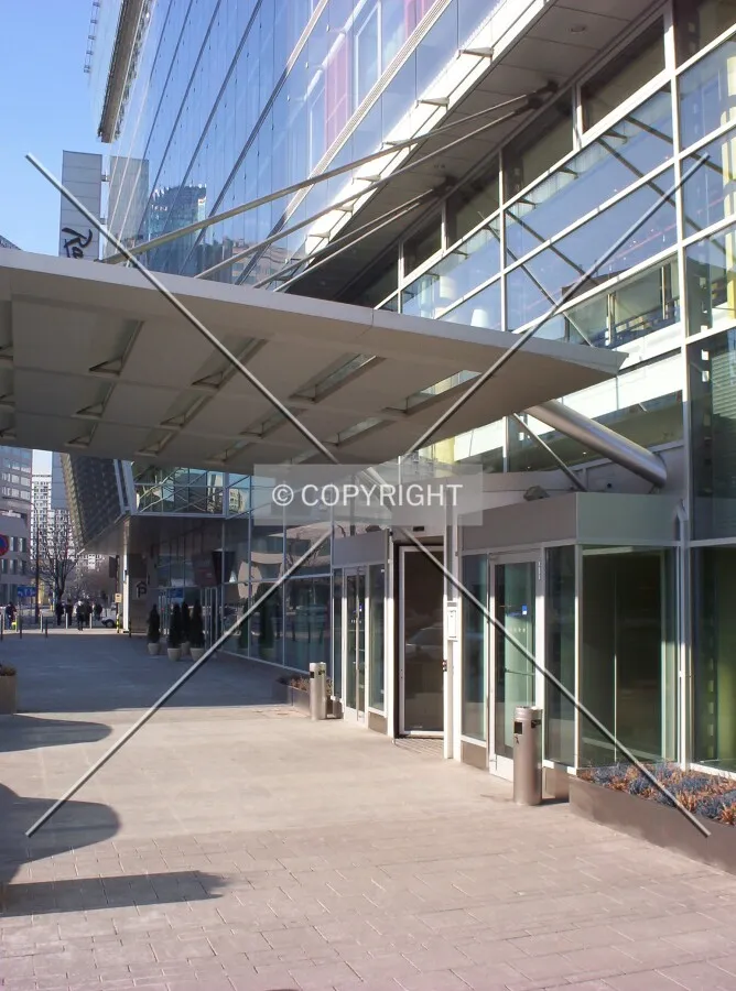 Canopy over main entrance