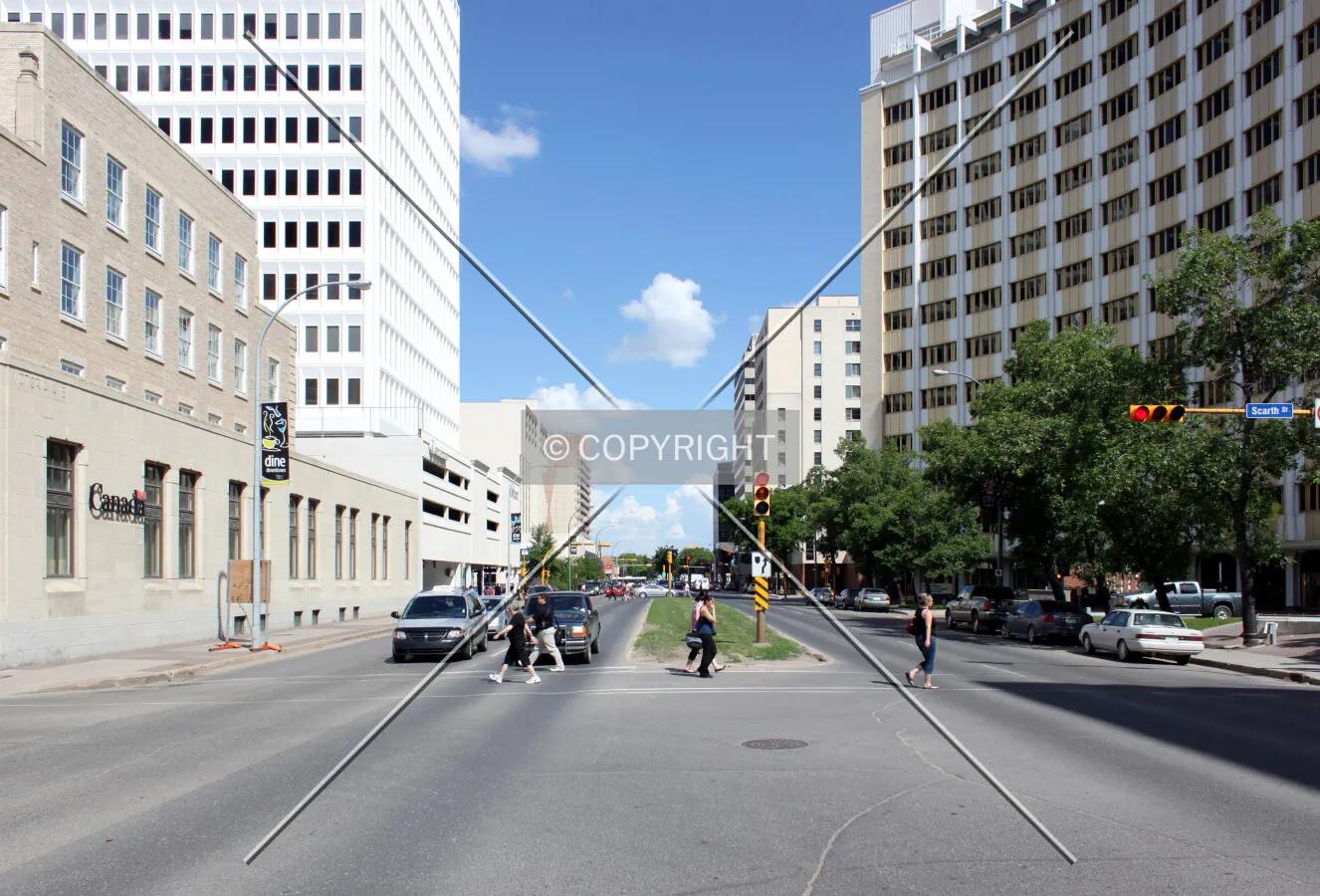Looking east on Victoria Avenue