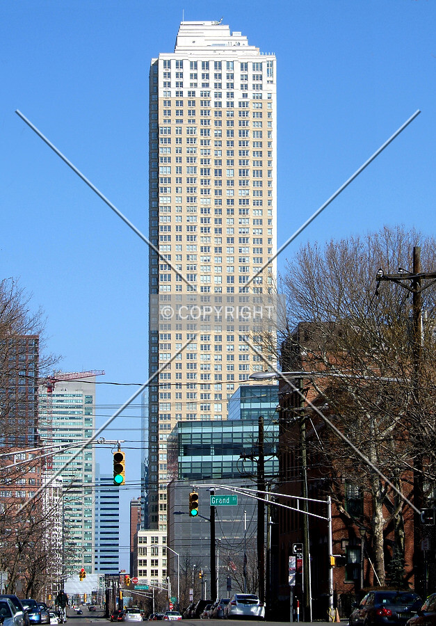 View from the southwest along Washington Street