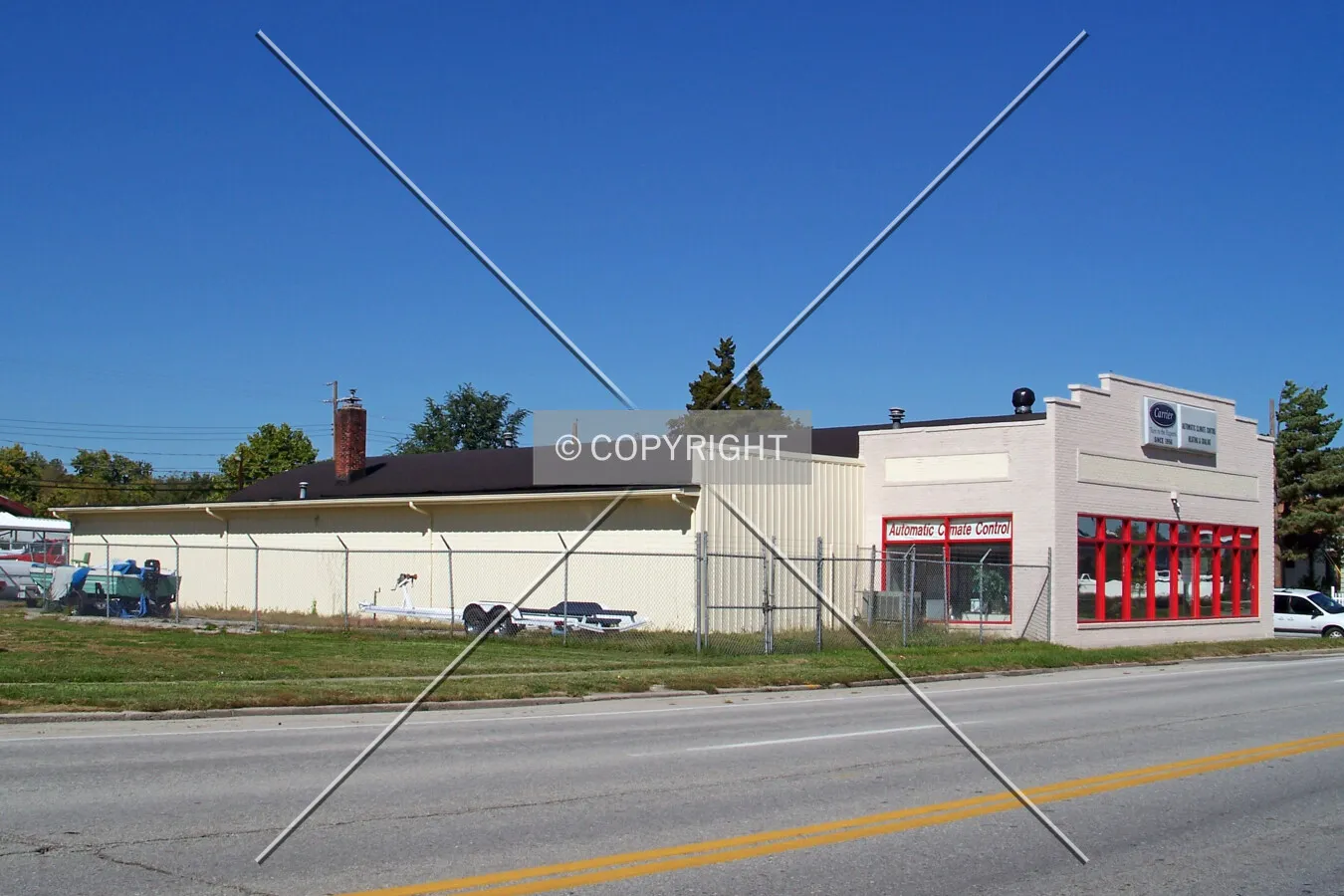 View from the southeast