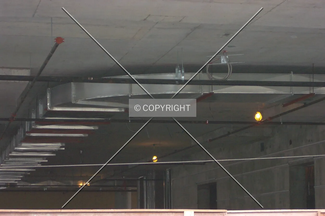 Ventilation ducts and plumbing systems