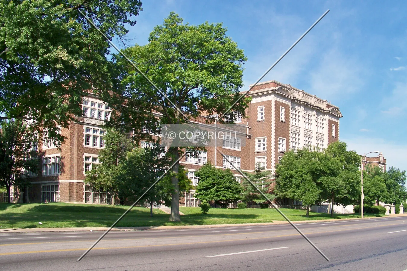 View from the northeast