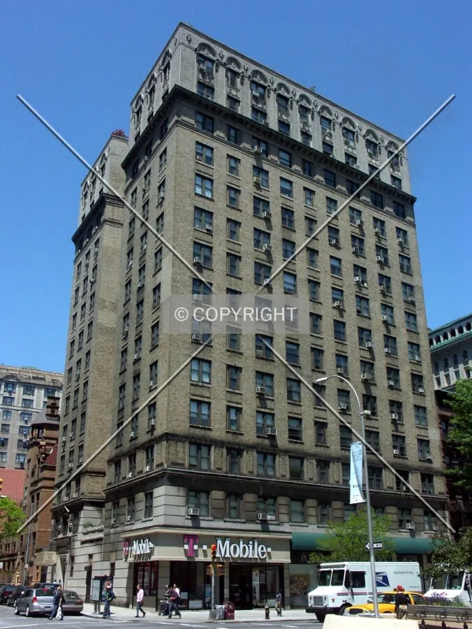 View from the east across Broadway