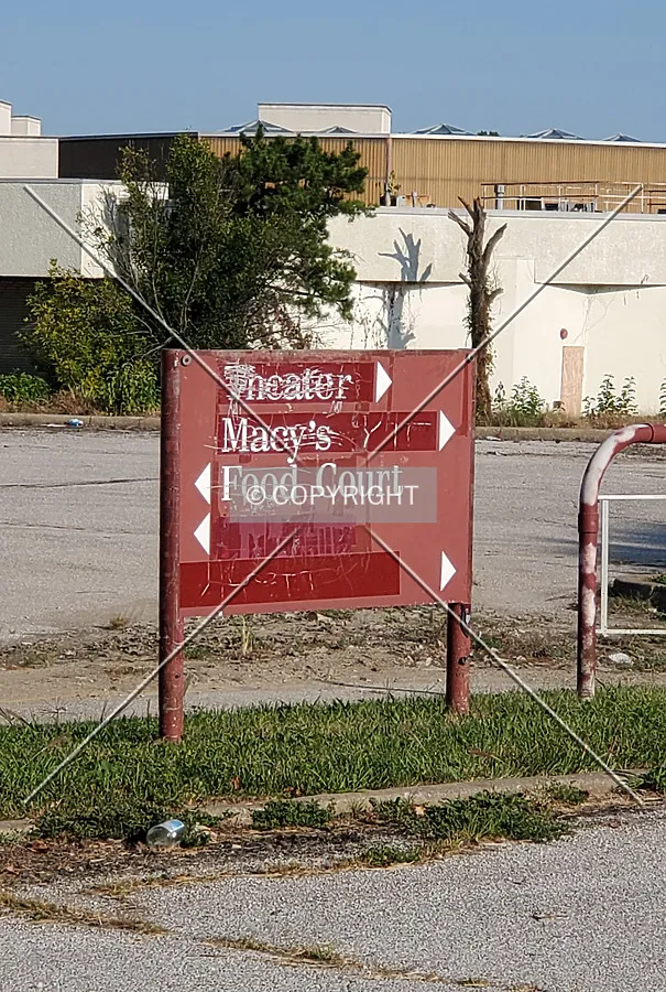 Signage on the west side of the property; September 5, 2020