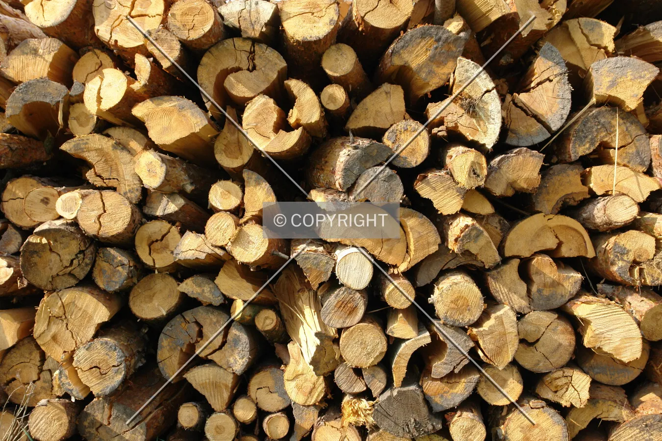 A stack of wood