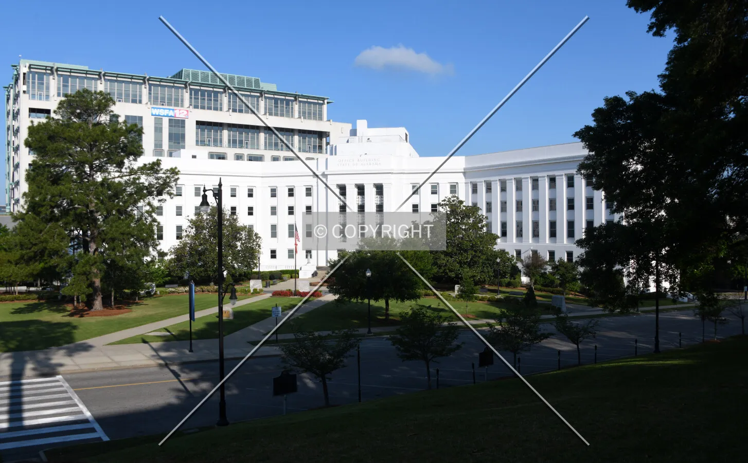View from the southeast