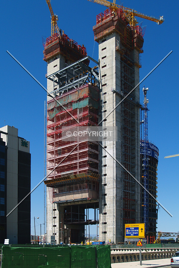 A view from across Paseo de la Castellana