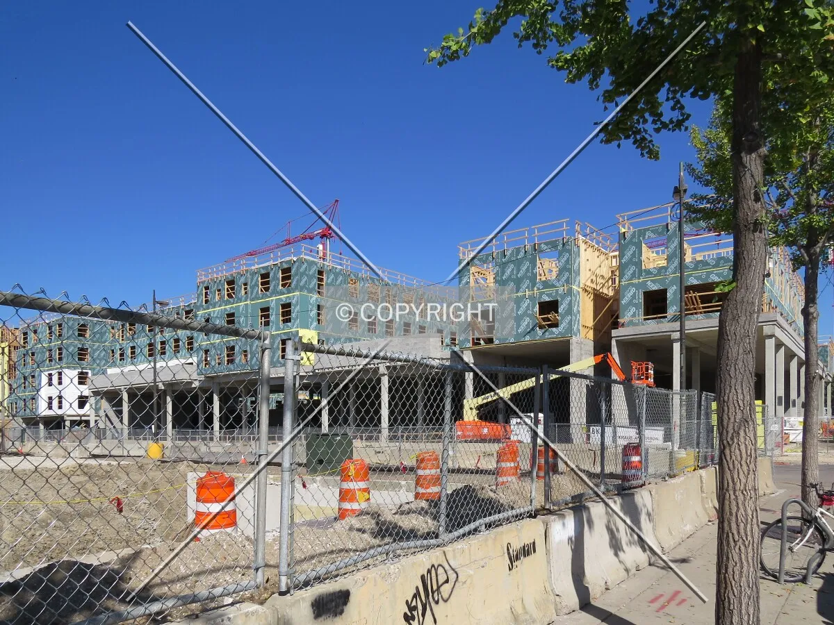 View to the north from 14th Avenue SE