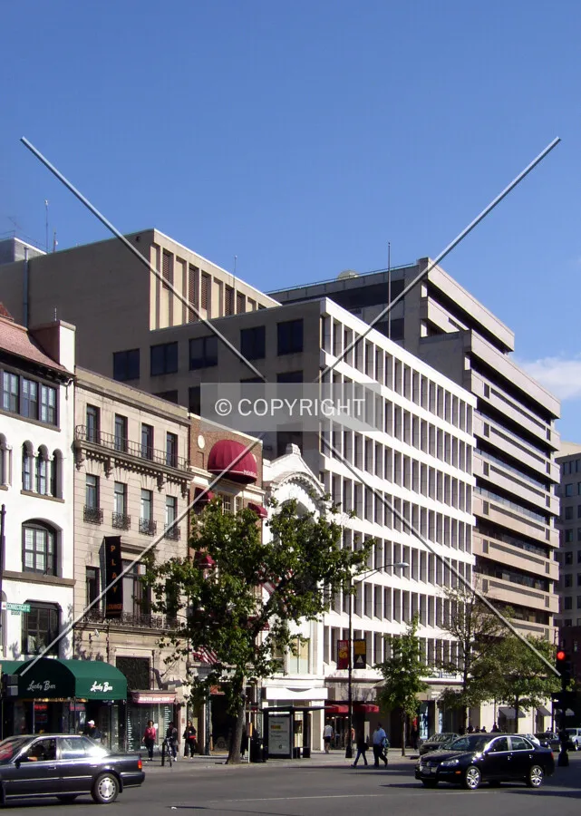 From the northwest across Connecticut Avenue