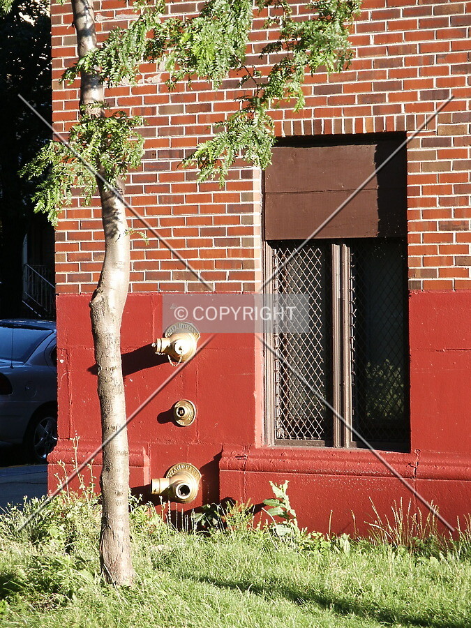 Northeast corner at ground level