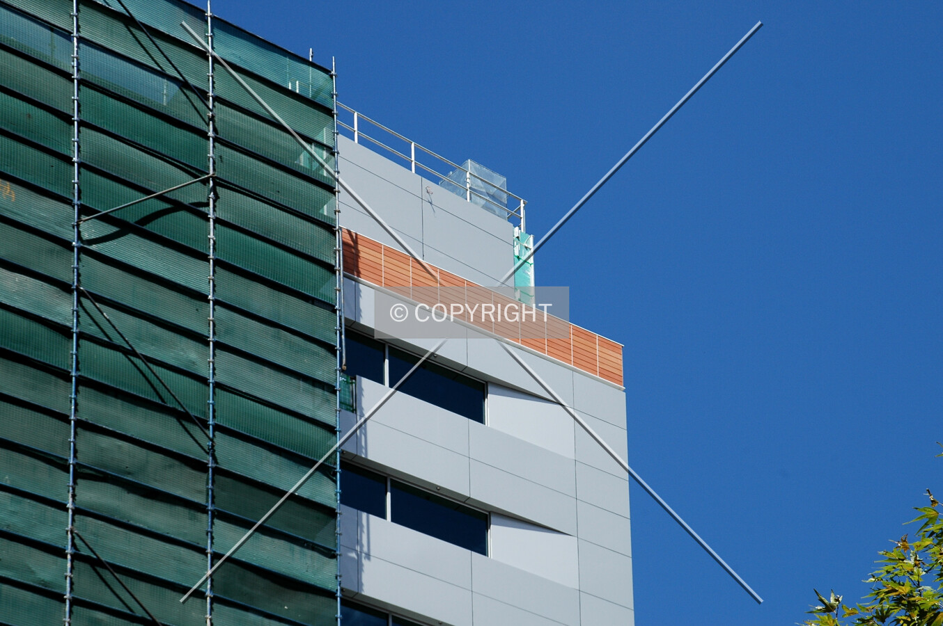 Top of the northeast corner