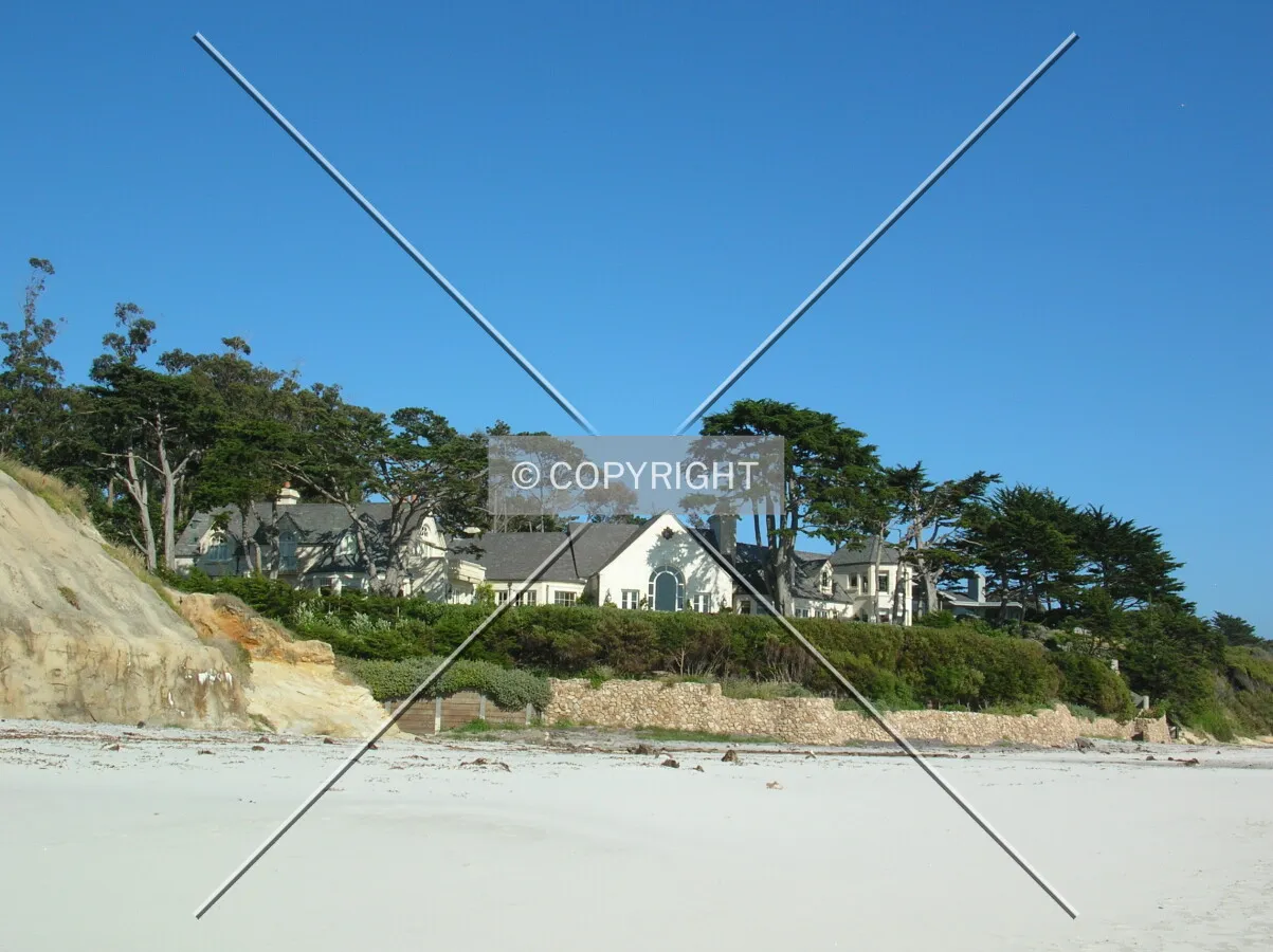 Typical houses along the beach