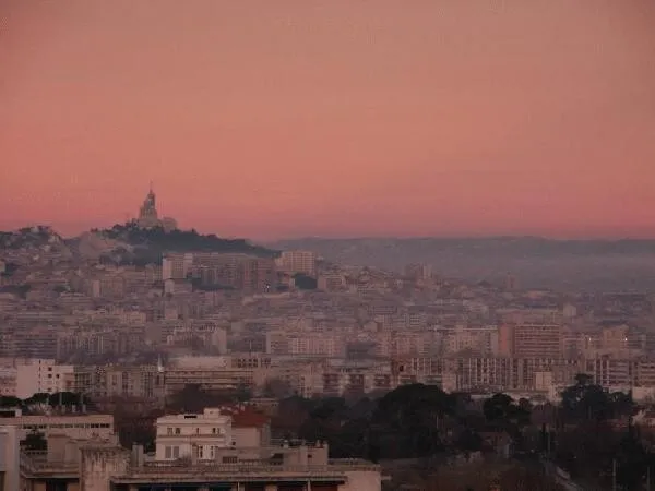 The dawn as seen from south