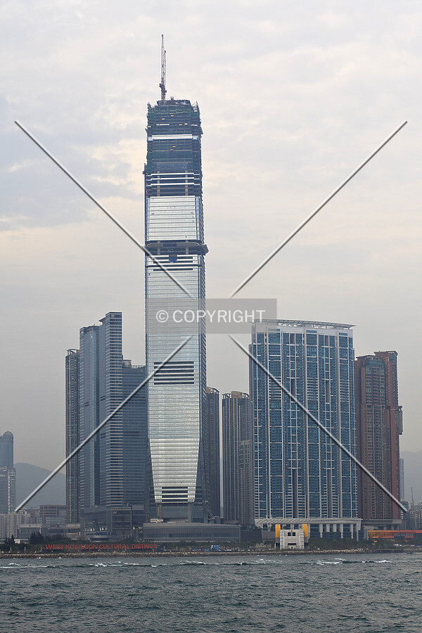 View while crossing Hong Kong harbour