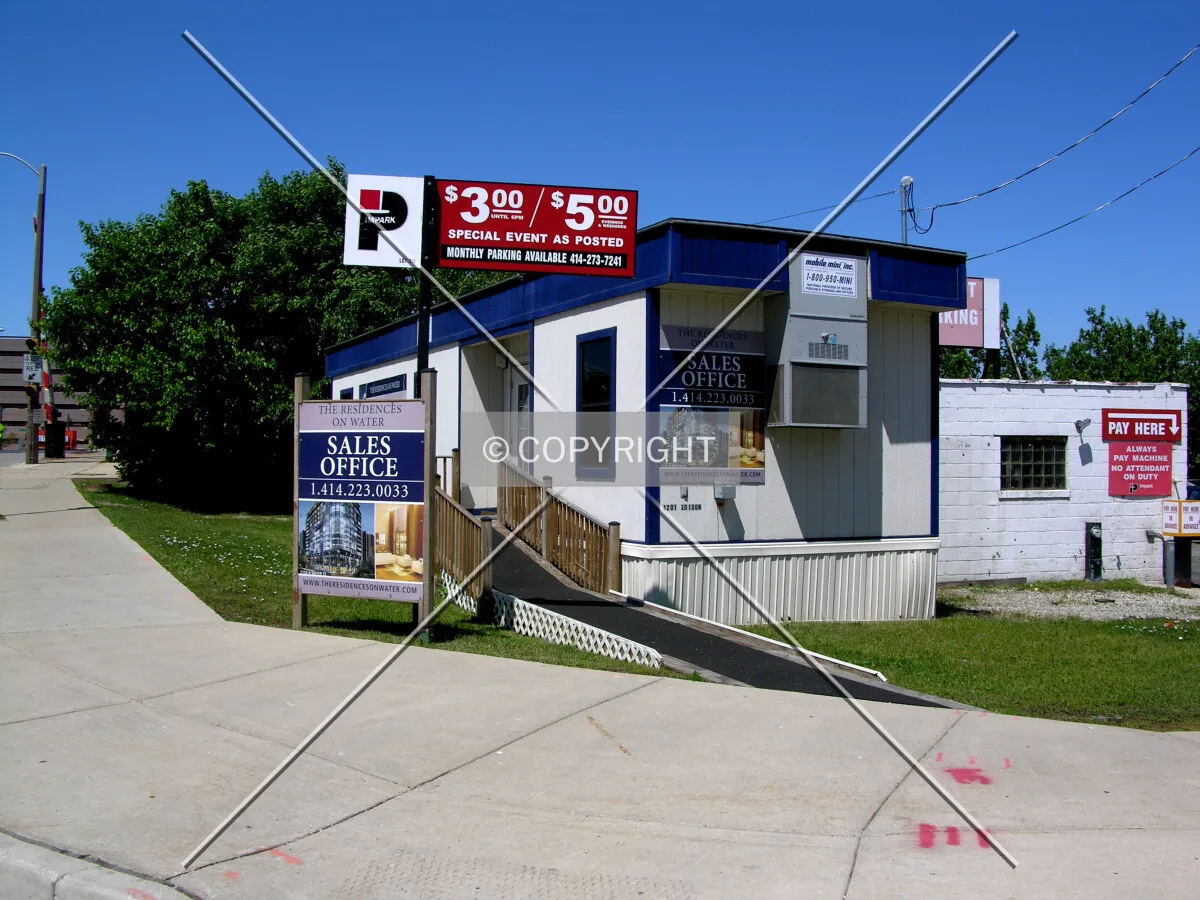 Sales trailer one block to the west along Juneau Avenue