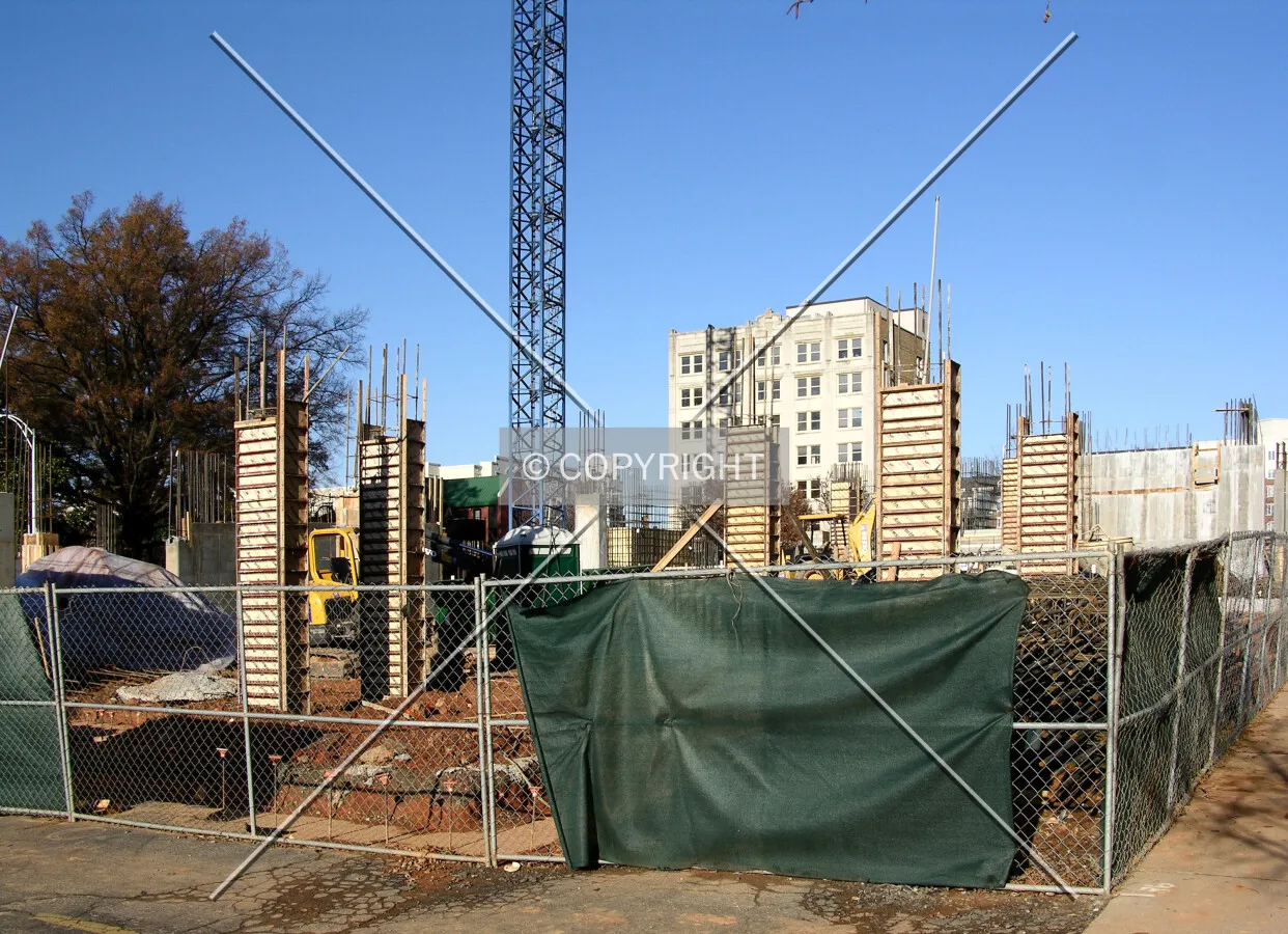 Looking north from South Poplar Street