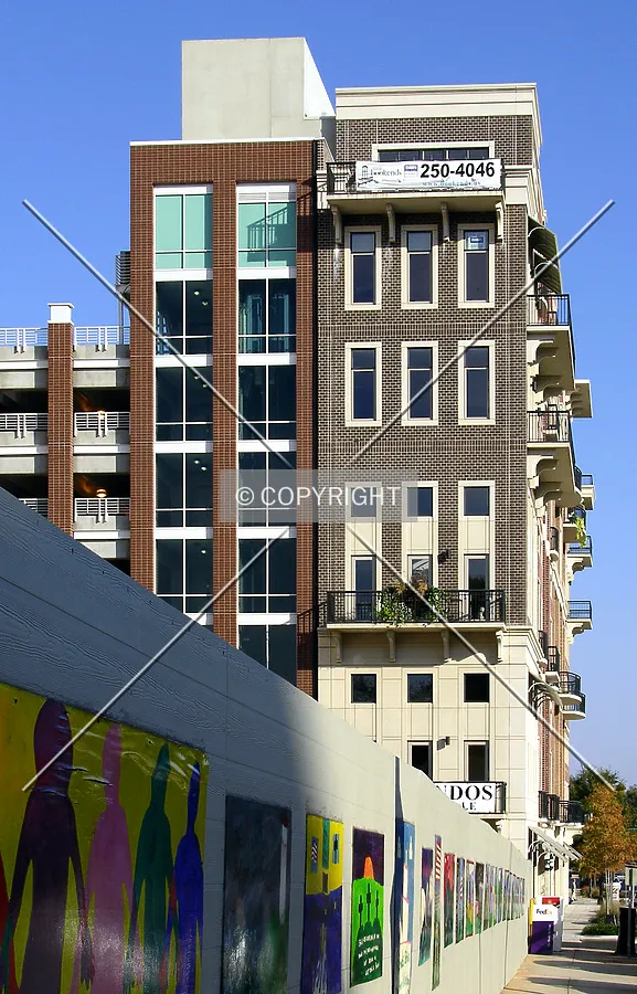 Profile view from the west along McBee Avenue