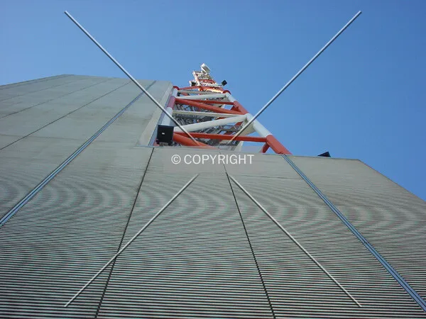 View to the tip of the tower from the the top platform