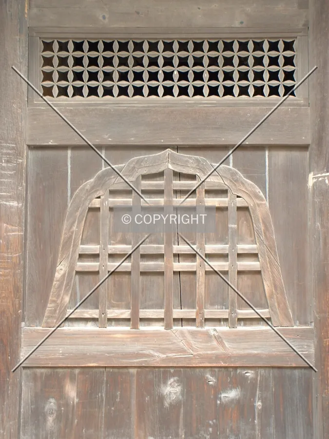 Wooden door detail