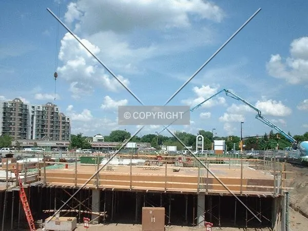 View to the North across construction site