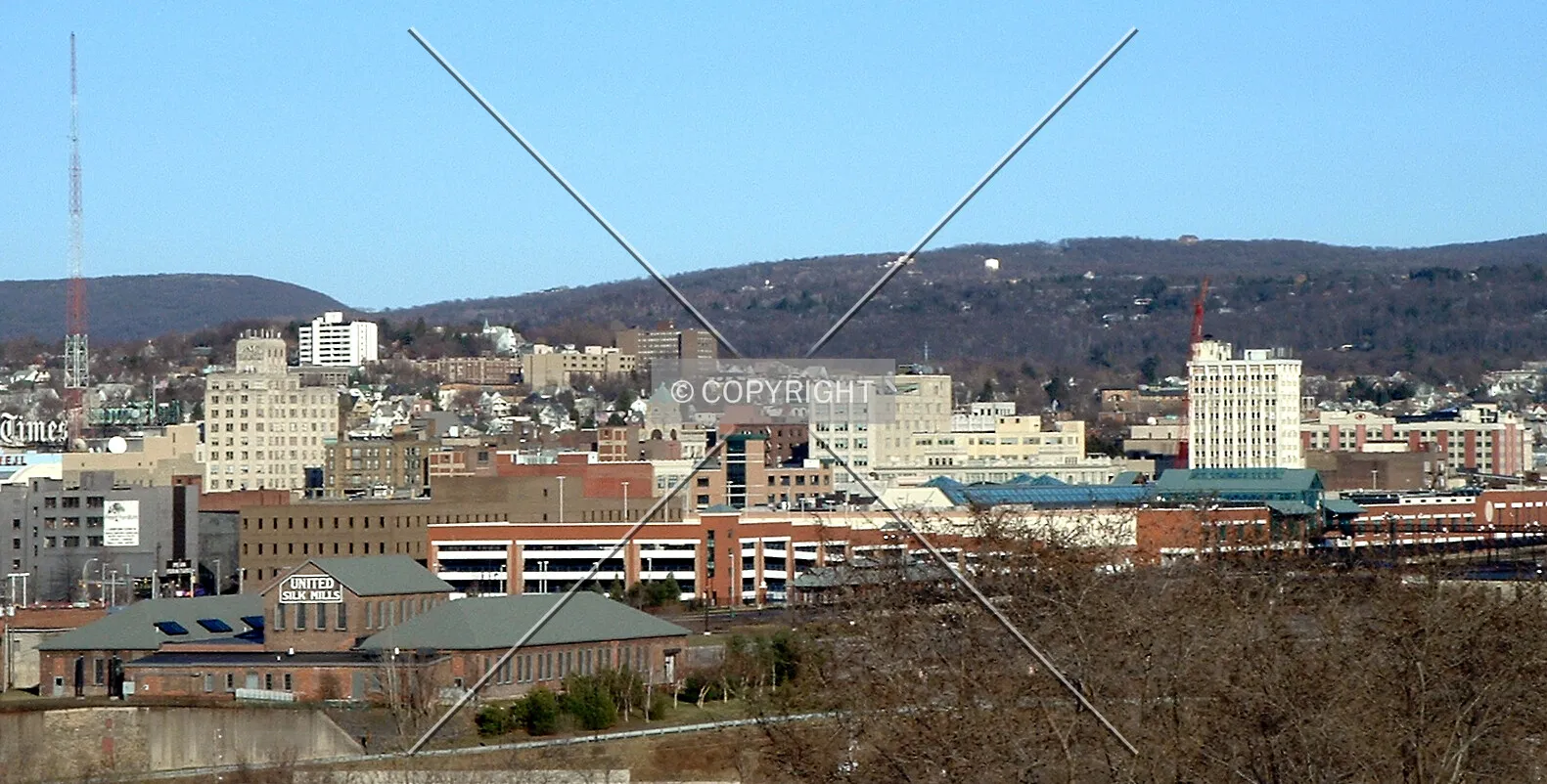 View from the west