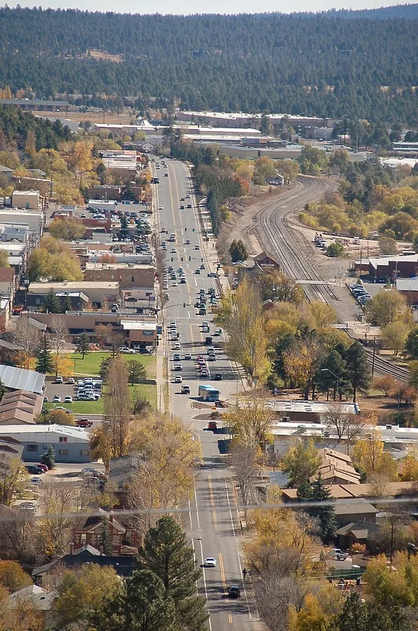 Historic Route 66 through Flagstaff