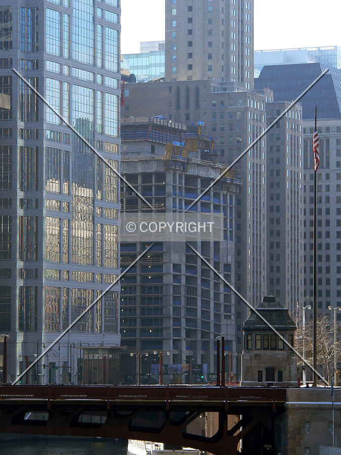 View to the southwest from the Michigan Avenue Bridge
