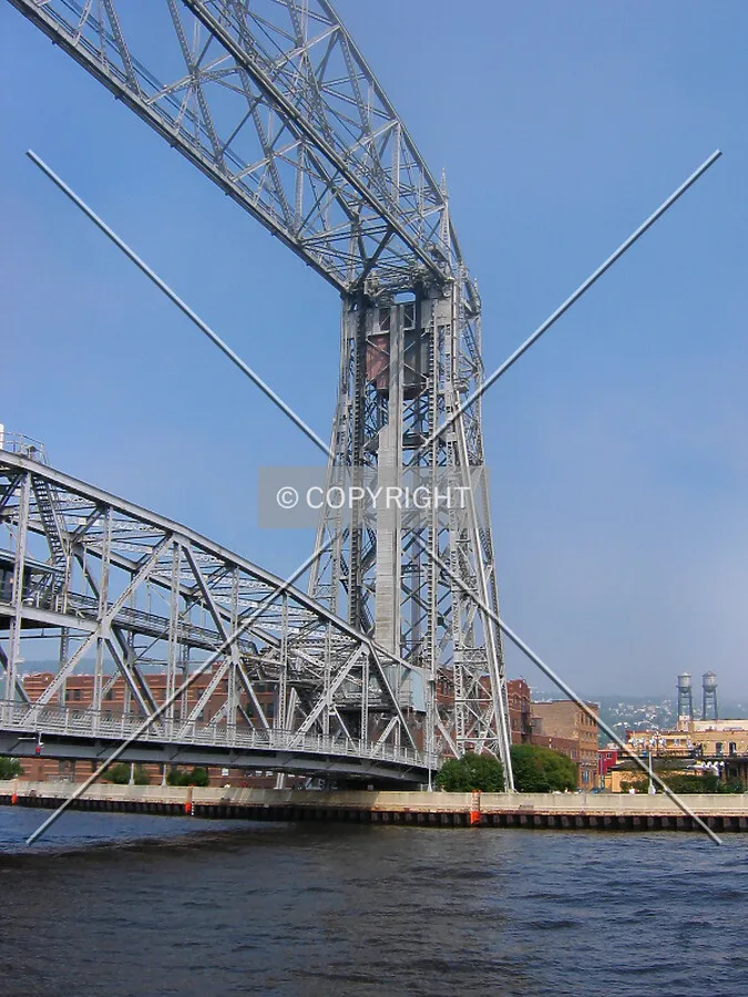 View across the Duluth Ship Canal, from Minnesota Point