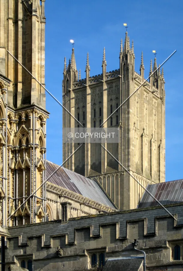 View towards the central tower