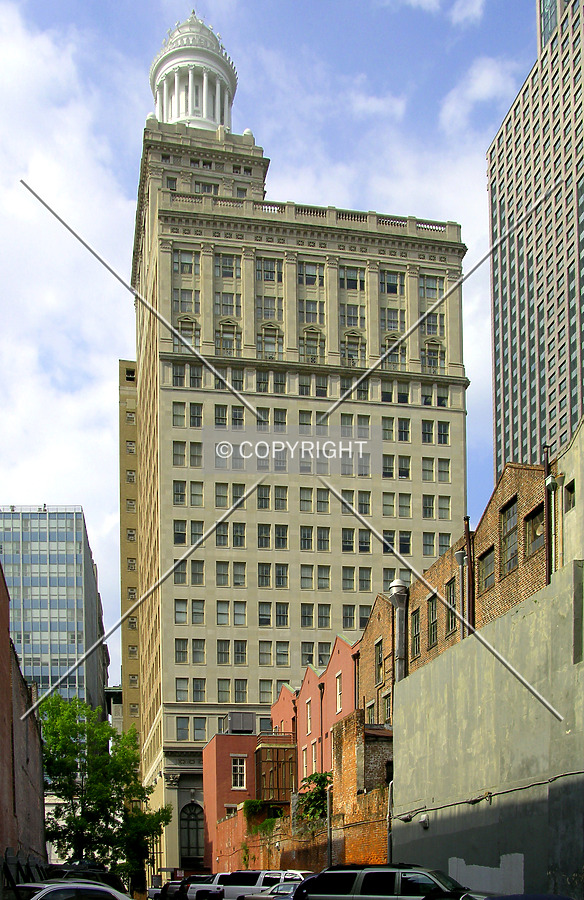 Looking north from Perdido Street