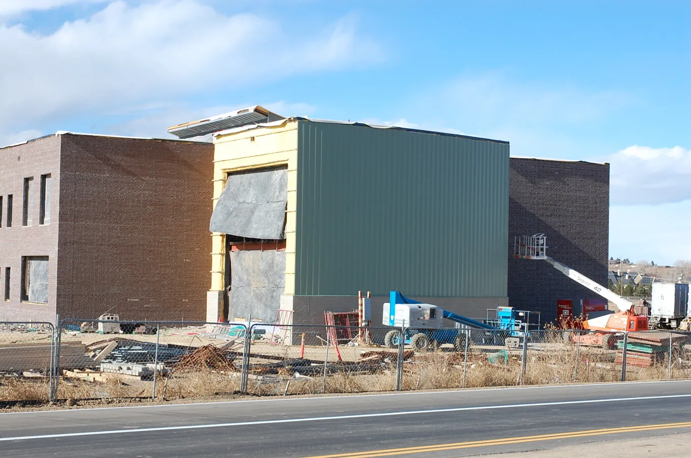 Eastern end of the building