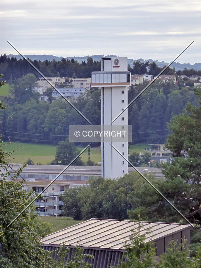 The Schindler Elevator Ltd Elevator Test Tower as seen from far away