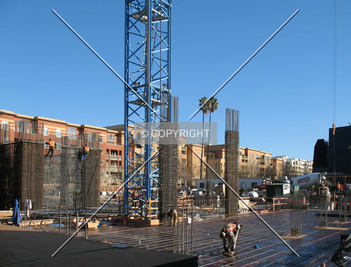 Looking southeast through the site