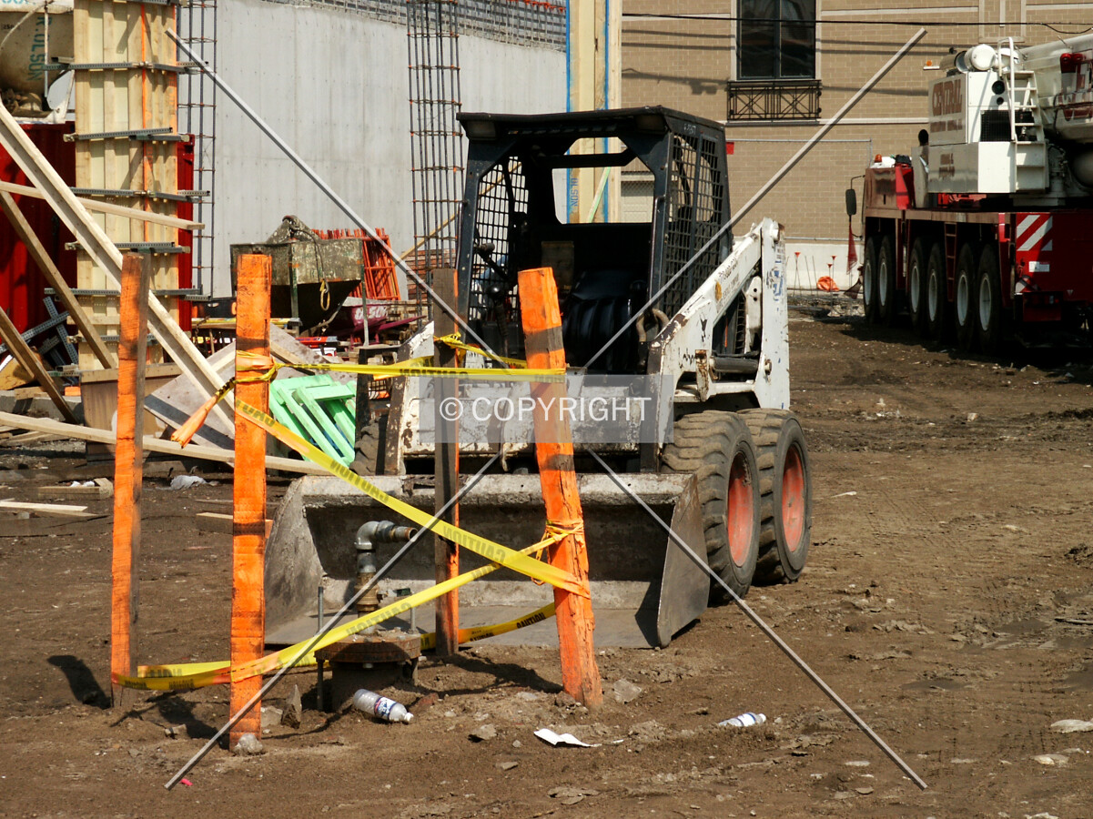Front-end loader and marker posts