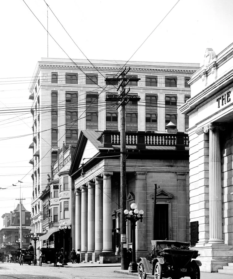 Vintage view from the southeast