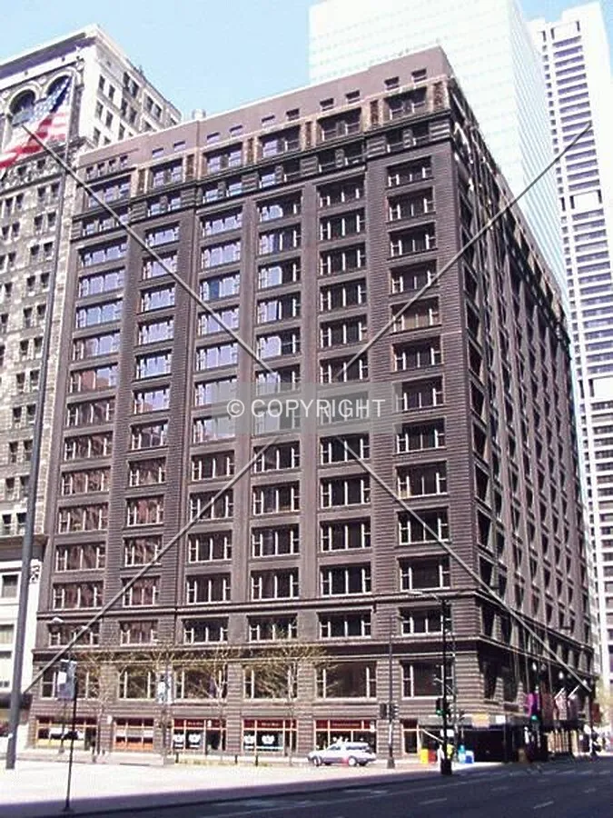 View from the southeast before the restoration of the cornice