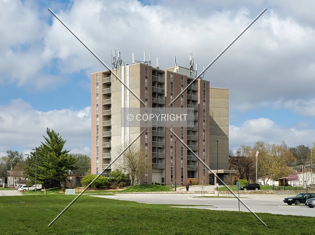Southeast view; April 17, 2020