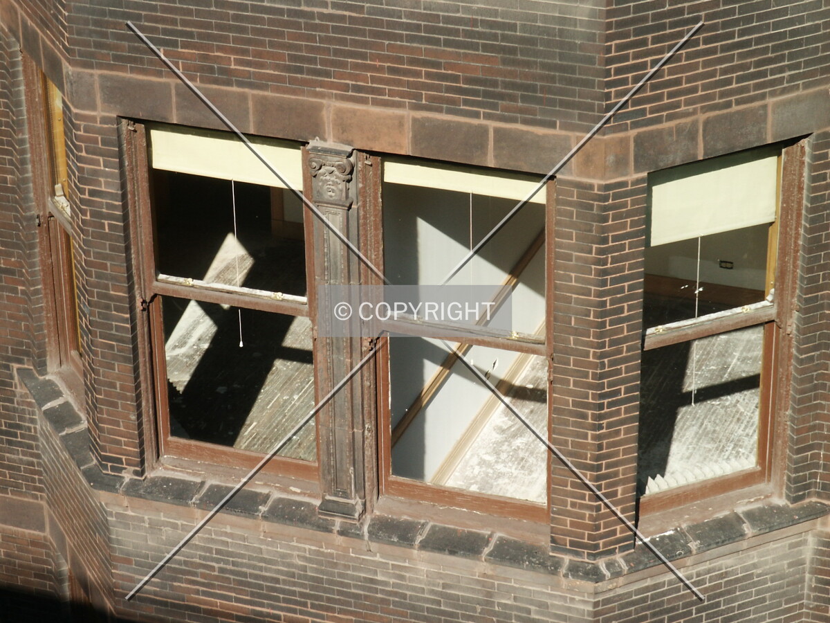Looking into a window on the west side