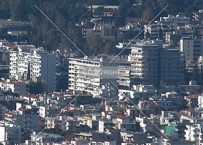 Distant view of the complex from Hymettus mountain