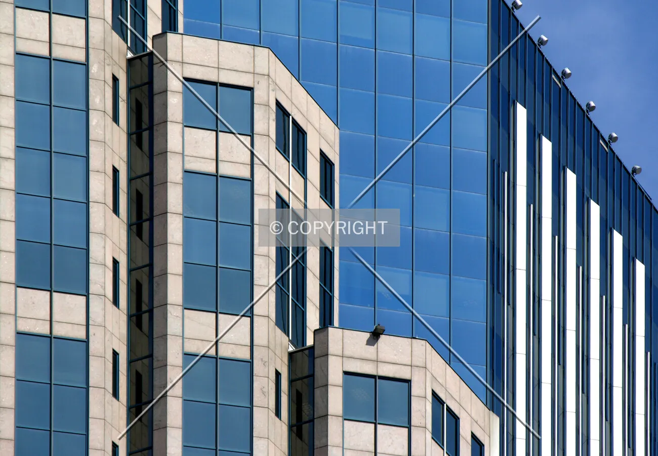 Upper facade detail