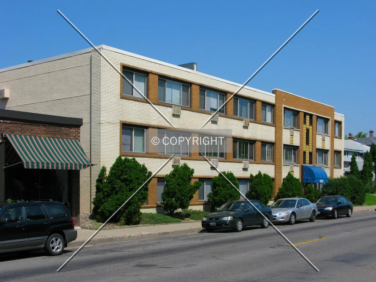 View to the northwest across Hennepin Avenue