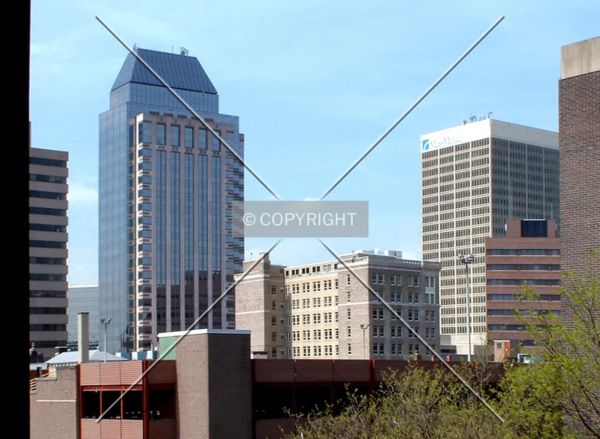 Downtown from the northeast