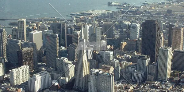 View looking southeast over downtown