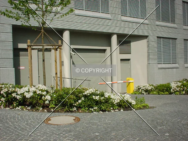Entrance to the underground car park